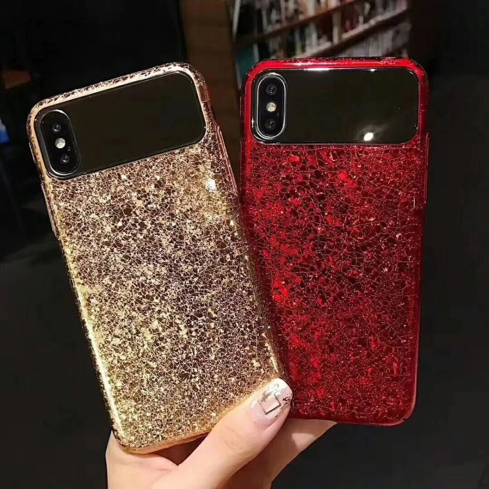 Блестящий зеркальный чехол для iphone X жесткий из поликарбоната 7 8 Plus 6 6S телефона |