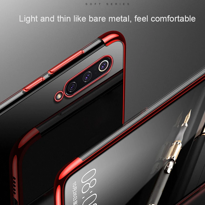 Luxury Silicone TPU Phone Case For Xiaomi Mi 9 SE A2 8 Lite A1 Pocophone F1 Max 3 Mix 2 2s Mi6 6X 5X Plating Soft Cover | Мобильные
