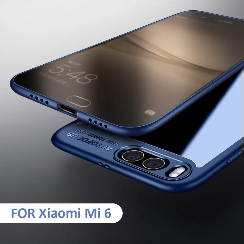 Чехол для Xiaomi Mi 6 MOFI мягкая силиконовая рамка из ТПУ + жесткий прозрачный чехол Mi6