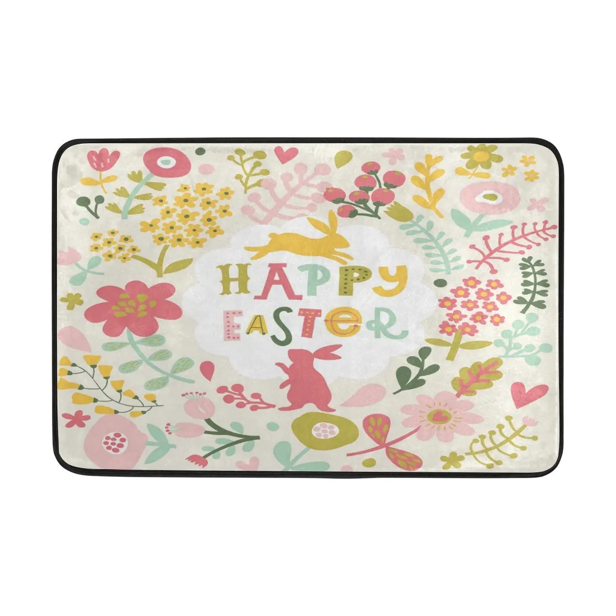 Набор занавесок и ковриков для душа Happy Easter водонепроницаемая тканевая занавеска