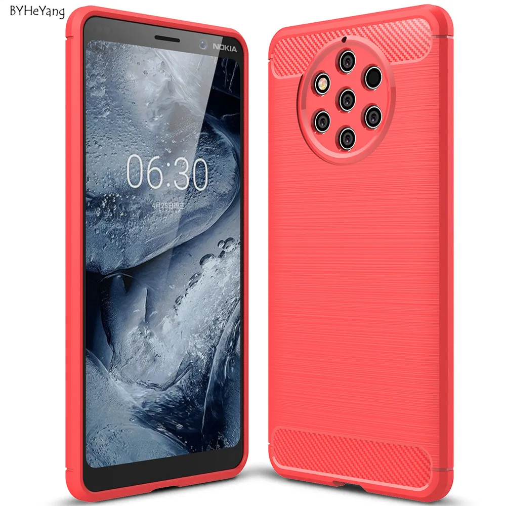 Для Nokia 9 PureView чехол для Pure View Обложка Мягкий силиконовый TPU из углеродного волокна