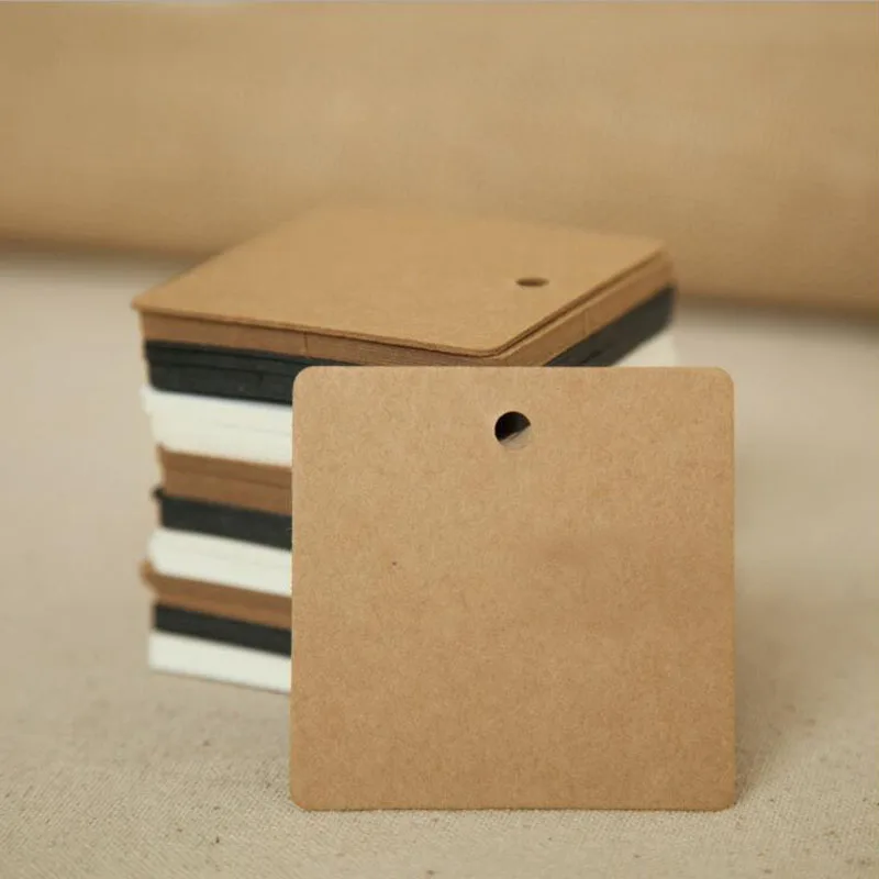 Карточки для скрапбукинга 100 шт. квадратная Крафтовая бумага разные цвета | Дом и