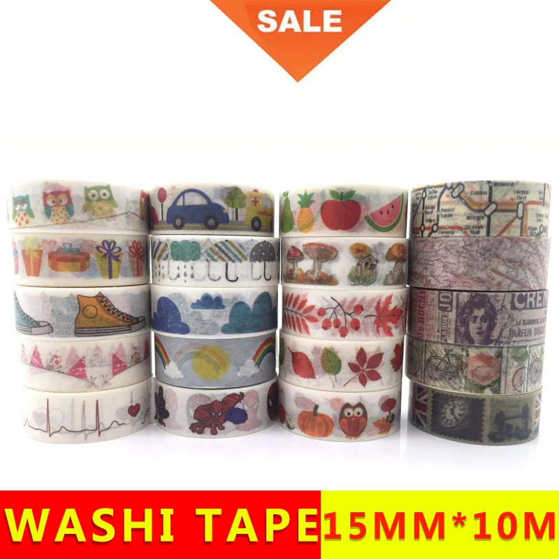 Декоративная лента jiataihe Washi для творчества Маскировочная скрапбукинга цветов