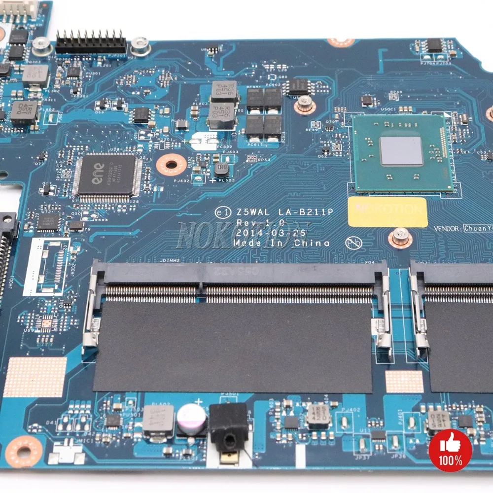 NOKOTION NBMNY11003 Z5WAL LA-B211P для ACER ASPIRE E5-511 E5-511-P8E8 Материнская плата ноутбука основная плата NB. MNPK11.001 NBMPK11001
