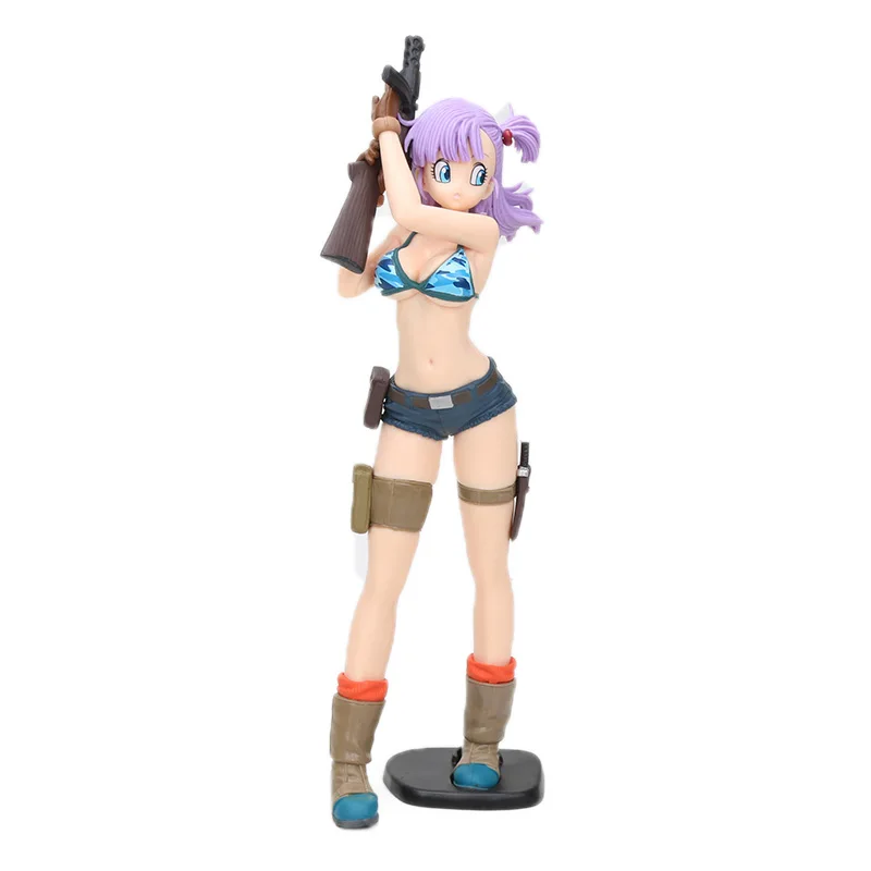 24cm Bulma purple op Фигурка Dragon Ball Girls Gals NO 18 Lazuli Bulma Ranchi ПВХ Фигурки Dragon Ball Z Коллекционная модель куклы игрушки - Цвет: 24cm Bulma purple op