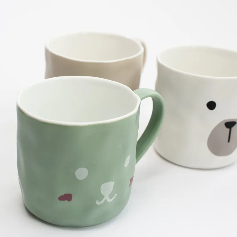 Персональная мультяшная Очаровательная керамическая кружка для лица элегантная