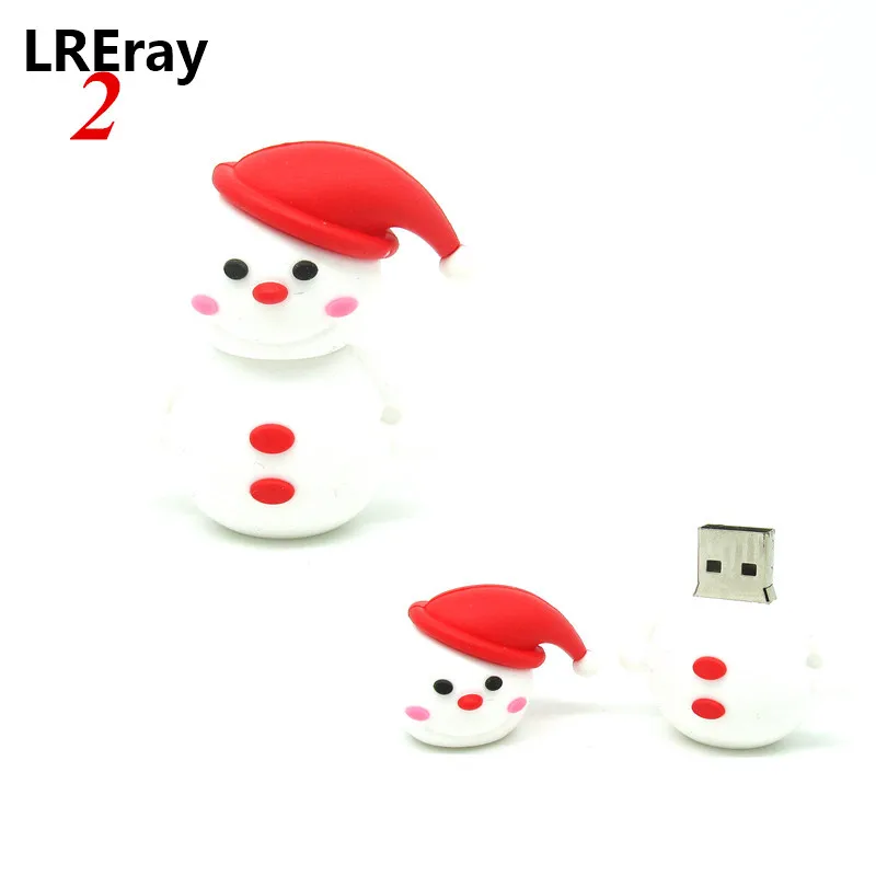 8 стилей мультфильм Рождественский Снеговик флэш-накопитель usb memoria stick pendrive Мини компьютер подарок ручка привода 4g 8gb 16gb 32gb - Цвет: style 2