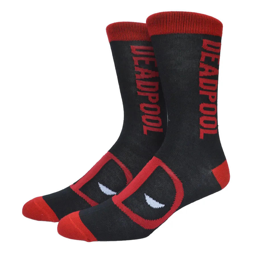 Носки для мужчин носки скейтбординга с принтом в виде Бэтмена и Супермена -