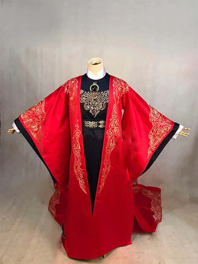 Новейшая телевизионная игра Hanfu красная Свадебная нить традиционный китайский