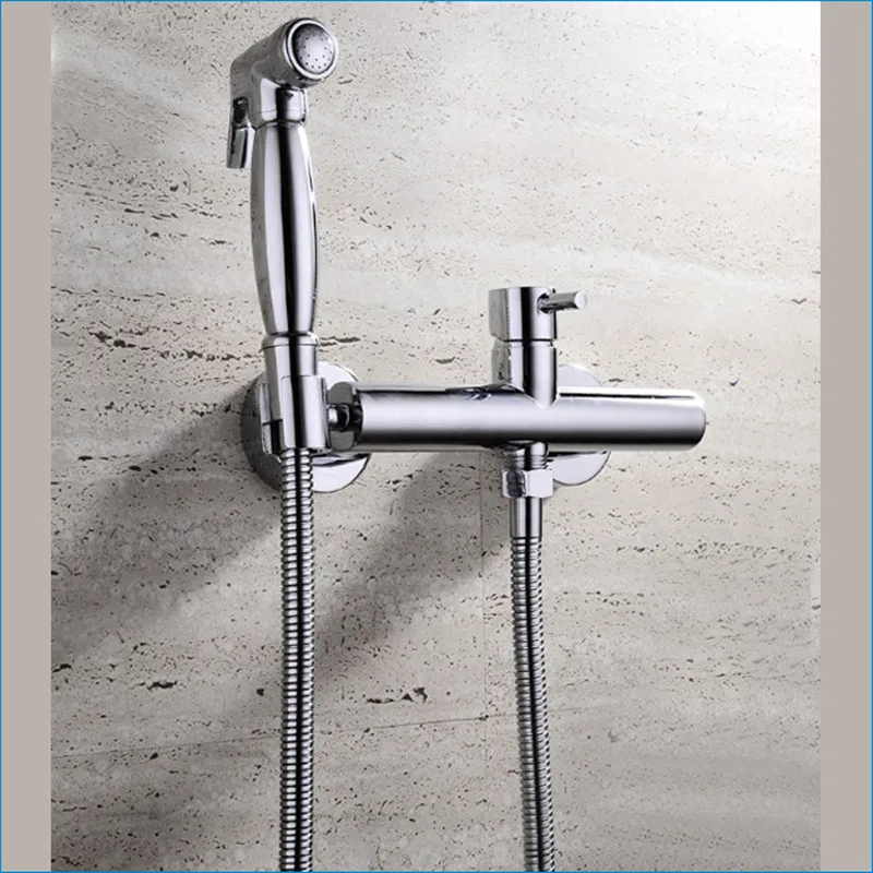 

Латунный Смеситель для унитаза, смеситель для биде с двумя отверстиями, распылители для биде для ванной комнаты, бесплатная доставка J14876