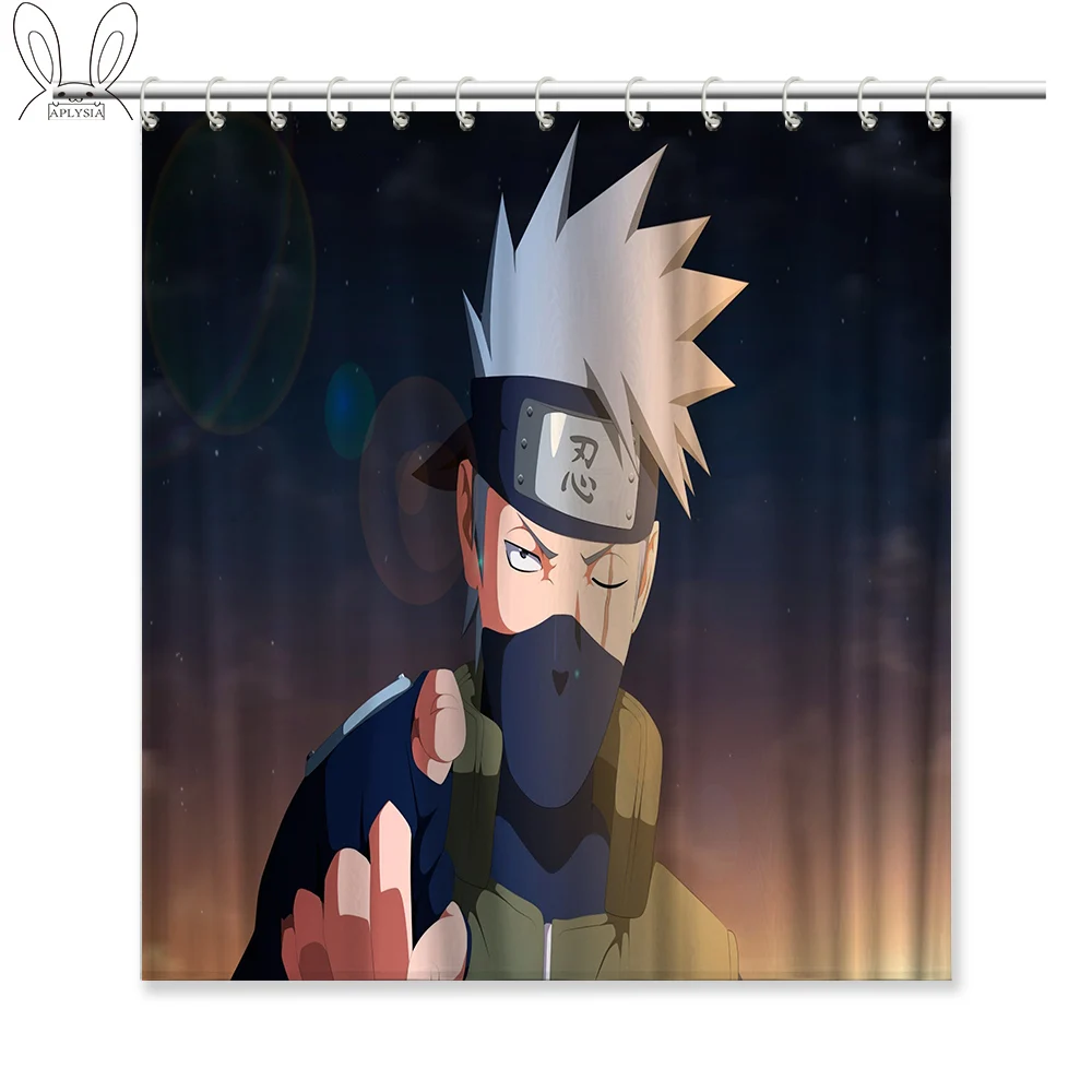 Декоративная занавеска для душа aplisia Naruto Seri 160x180 см, Экологичная водонепроницаемая ткань, индивидуальная занавеска для душа для дома