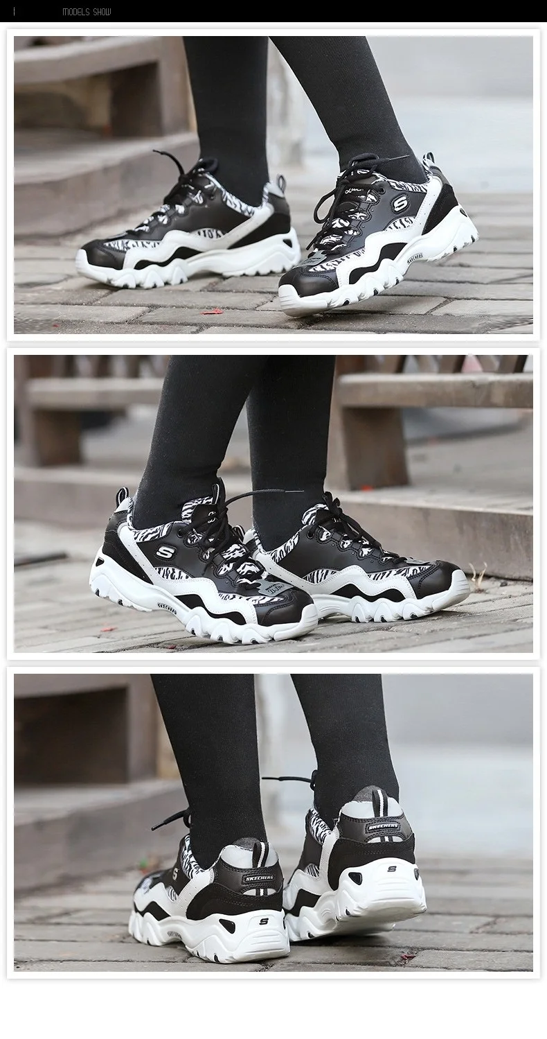 Skechers/Женская обувь; D'lites; повседневная обувь на платформе; женская модная обувь; коллекция года; женская обувь для отдыха на шнуровке; 99999672-BKW