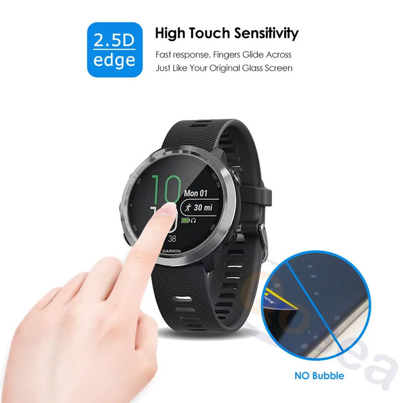 Qosea для Garmin Forerunner 645 защита экрана 9 H ультратонкая защитная пленка на переднюю