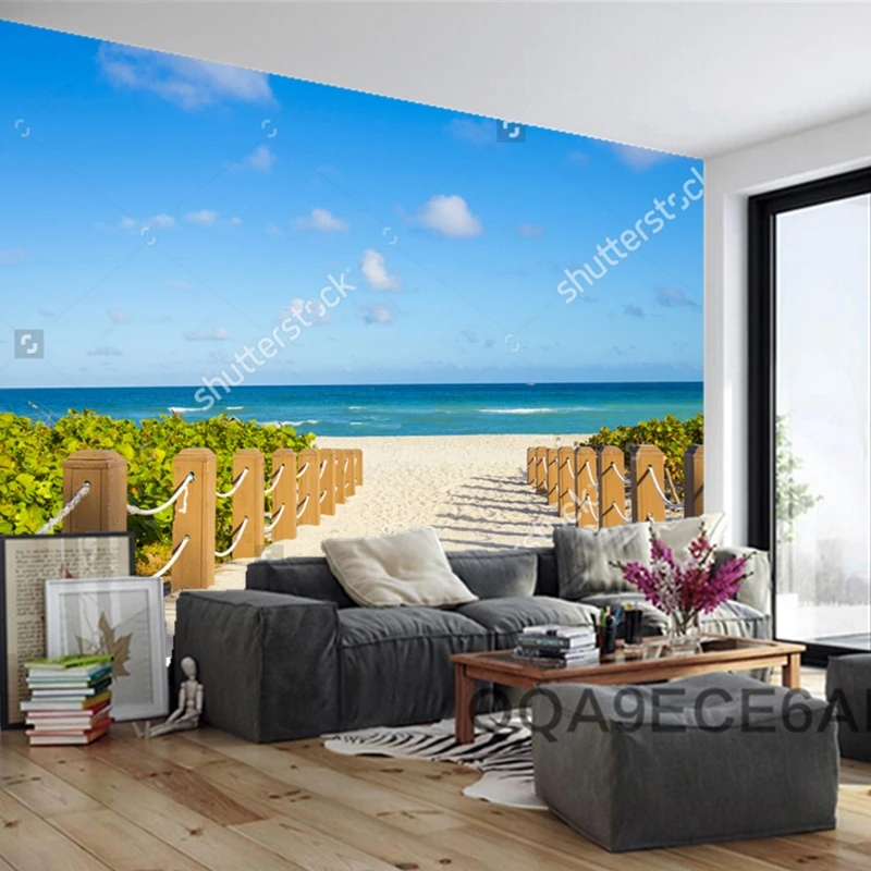 Природные пейзажи обои дорожки известный South Beach 3D фото для гостиная спальня