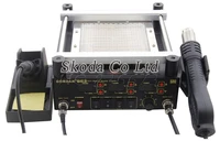 gordak 863 3 in1 heat gun bga rework adjust soldering stationelectric soldering ironir preheating station for bga smd repair