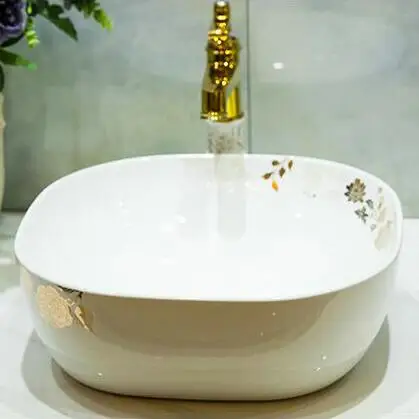8 размеров художественная белая керамическая раковина ручной работы в