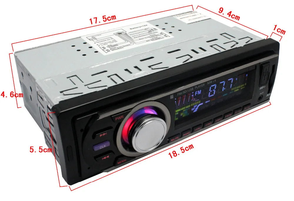 US stock1 din Car radio size Stereo FM and MP3 Player Receiver Aux USB mobile Port SDCard Slot Embedded NO DVD | Автомобили и