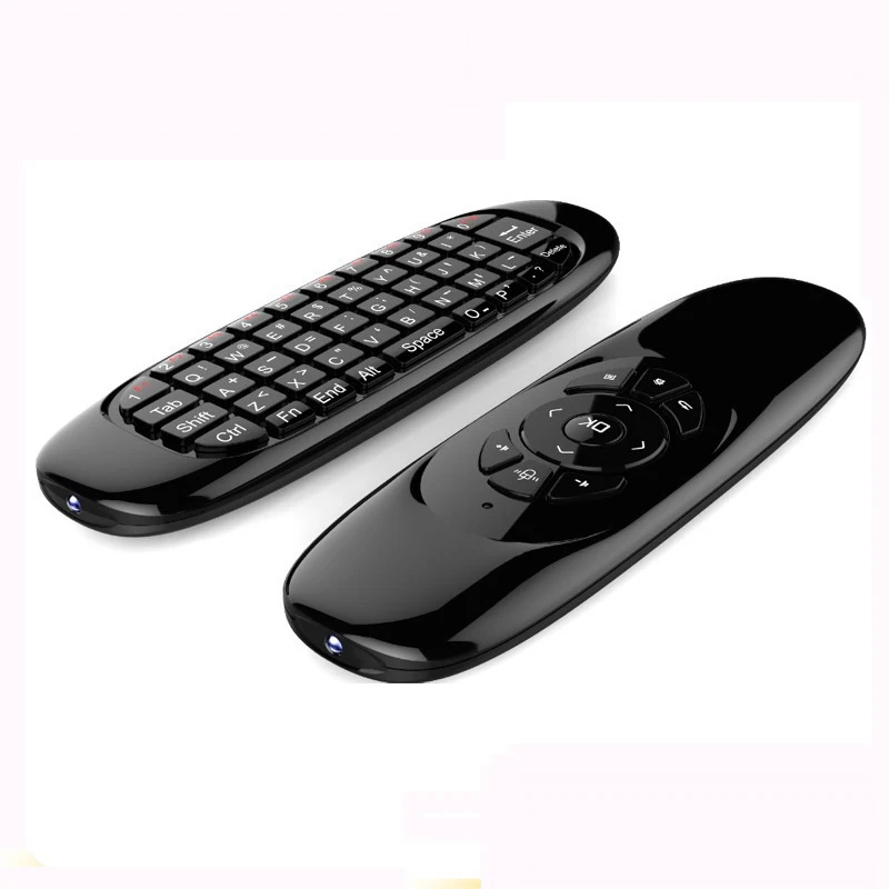 Airmouse беспроводной Keybord русский и английский датчик движения 2,4 ГГц мини перезаряжаемая клавиатура умный пульт дистанционного управления Smart tv