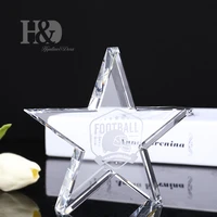 hd custom creative annual meeting crystal trophy lettering winner star award glass crafts ornaments personalised free engraving