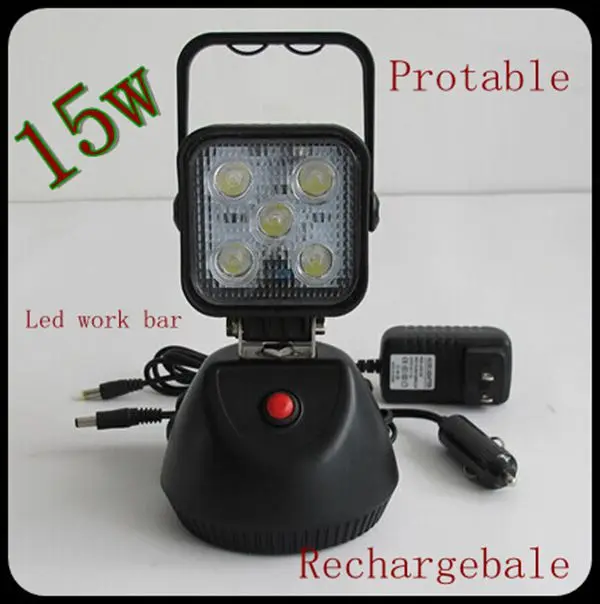 15 Вт Рабочий свет светодиодный портативный аккумулятор рабочий с магнитным
