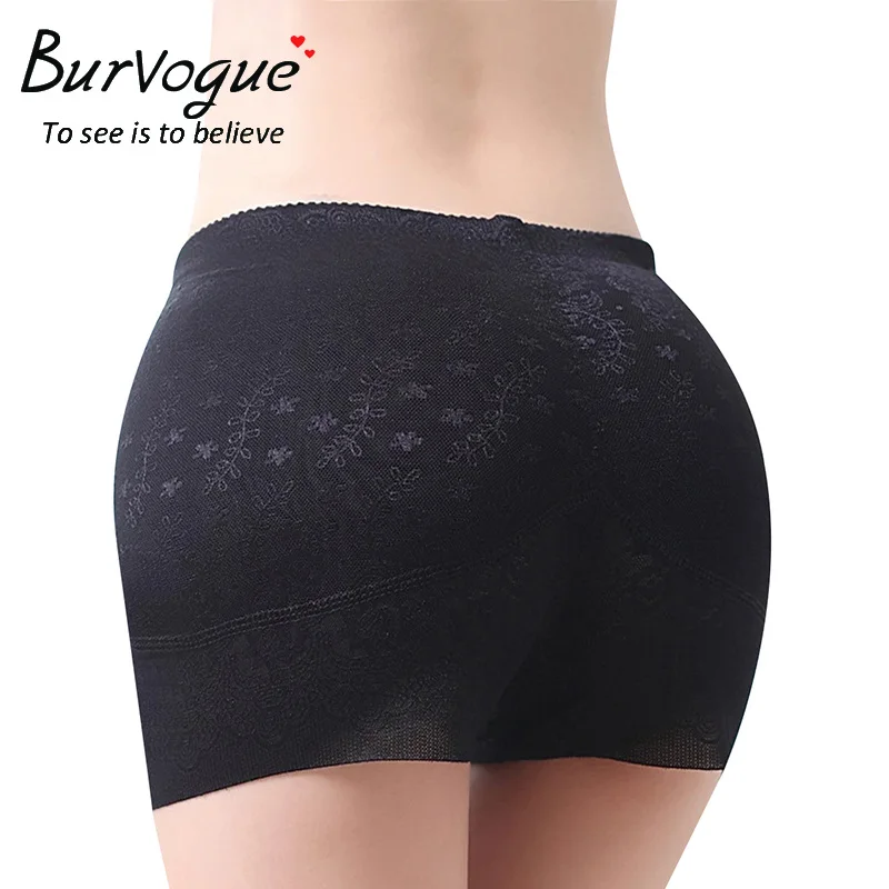Black Burvogue Корректирующее женское нижнее белье с мягкими чашечками, Утягивающие трусики, Корректирующее белье для тела, бесшовные трусы, Корректирующее белье размера плюс M-4XL - Цвет: Black