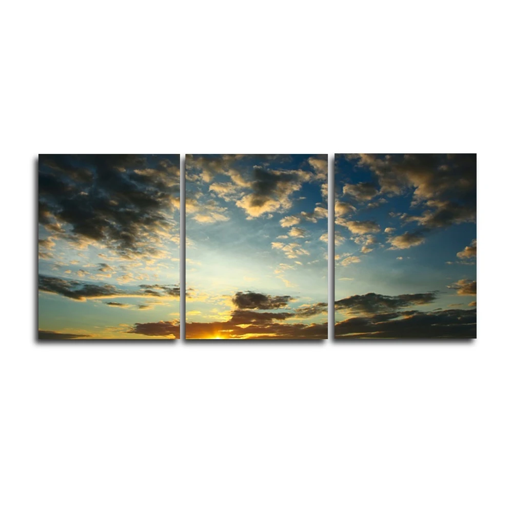 Без рамки Aurora Clouded Sunrset Scenic Canva картина на стену Unigue для гостиной спальни