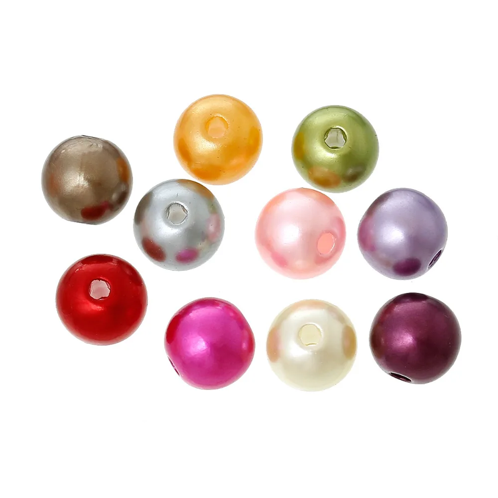 DoreenBeads 300 шт. 8 мм акриловая имитация жемчуга искусственный шар бусины ювелирные