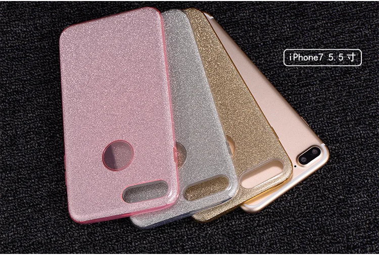 High quality For iphone7 plus three-in-one flash toner TPU + PC phone case |