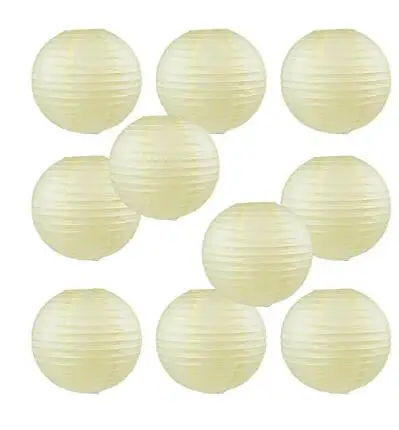 Бумажные фонарики 12 дюймов (10 шт.) 30 см цвета слоновой кости|crafts diy|craft wholesalecraft pack |