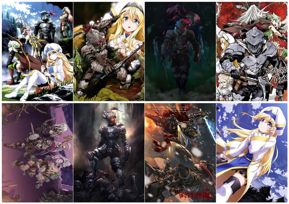 

Плакаты из полипропилена аниме Goblin Slayer A3, 9 шт., настенный плакат PPP055