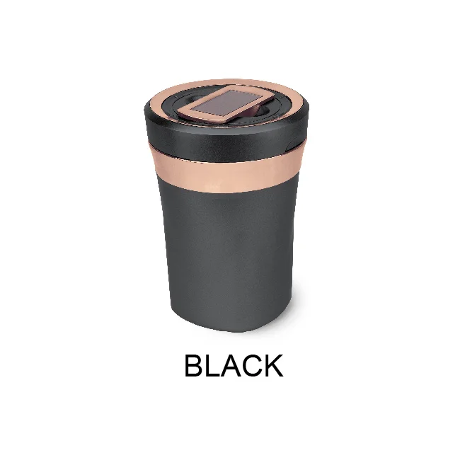 

Car Cigarette Ashtrays durable ceramic inner cup Smokeless Auto Cigarette Solar LED Light USB Ash Holder cigarette lighter