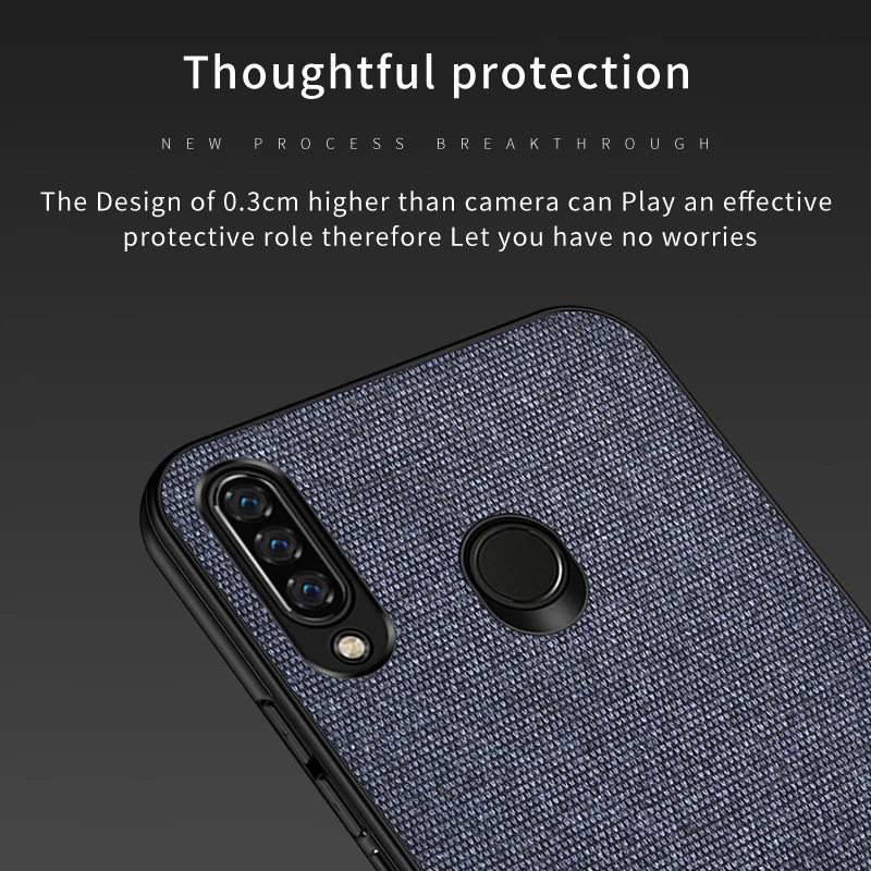 Для OPPO Realme 3 Pro Чехол ткань полная защита Жесткий ПК задняя крышка для чехол