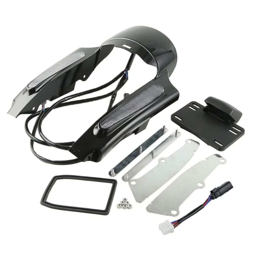 Мотоцикл Led свет заднее крыло фасции набор для Harley Touring Road King Electra Glide Street Ultra Limited 2009
