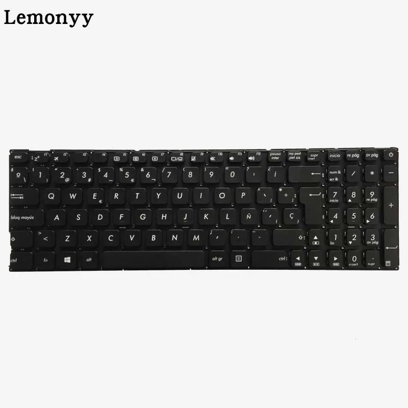 Испанский Клавиатура для ноутбука Asus X541 X541U X541UA X541UV X541S X541SC X541SA X541UJ R541U R541 X541L X541S X541LA SP Клавиатура