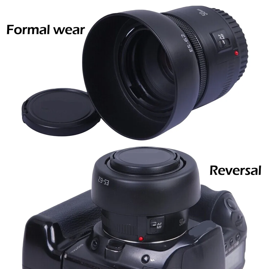 Профессиональный ES 62 II байонетная выделенная бленда объектива для Canon EOS EF 50 мм f/1 8