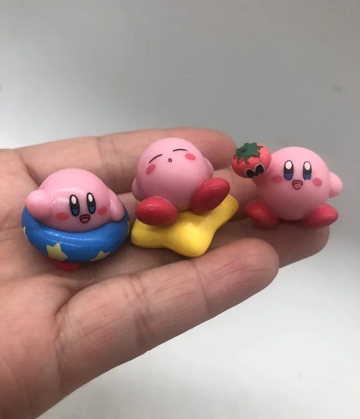 4 шт. без повтора 3 5 см kawaii star kirby фигурка кукла жесткий ПВХ детская коллекция