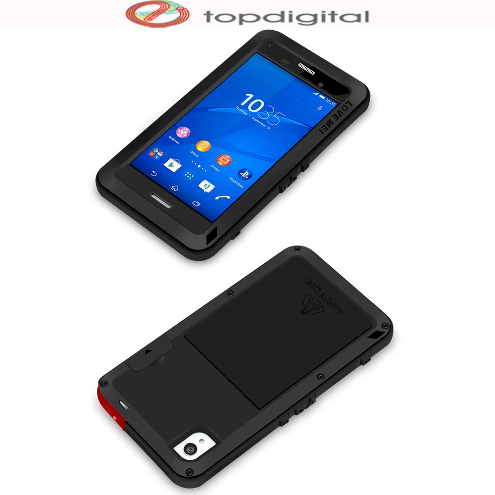 Мощный ударопрочный чехол LOVE MEI для Sony Xperia Z3 Dual D6603 D6633 водонепроницаемый защитный