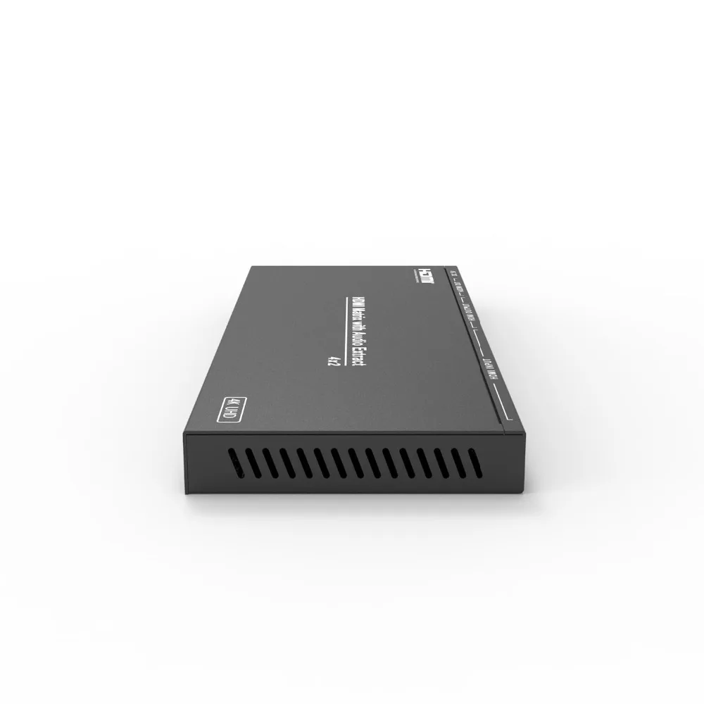 AM-A42A видео коммутатор 4 в 2 выход HDMI матрица с аудио разделения L/R сплиттер KVM черный