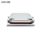 ZHWCOMM 19-дюймовый 12-жильный волоконно-оптический распределительный каркас FC ODF портовый монтаж в стойке внутренняя волоконная коммутационная панель