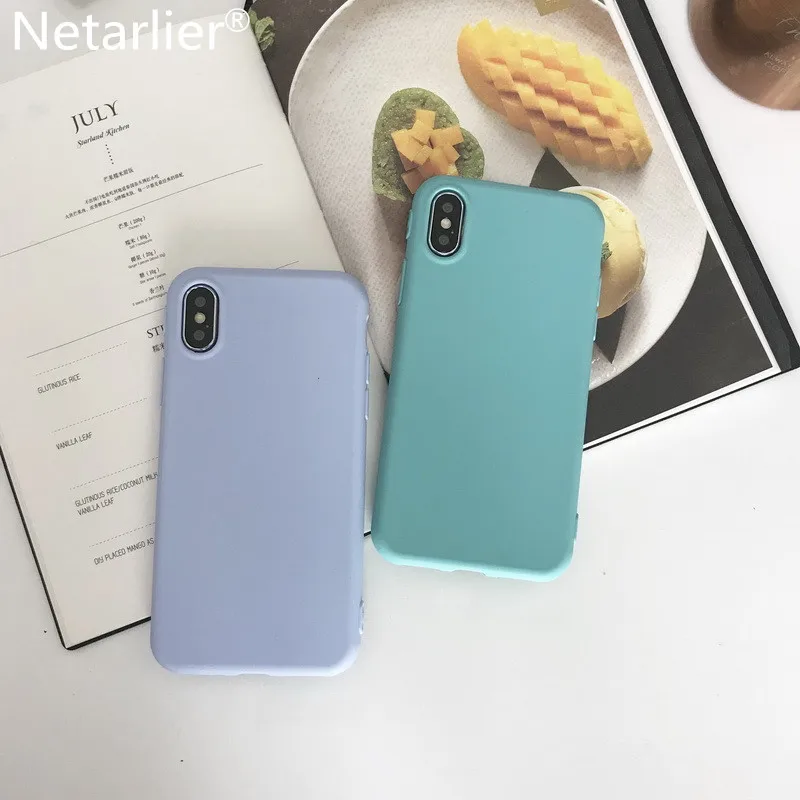 Чехол Netarlier для iPhone 6 6s 4 7 дюйма матовый однотонный высококачественный