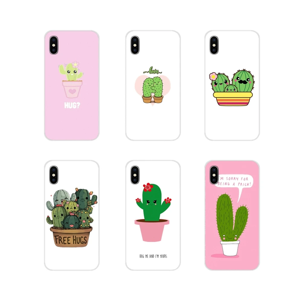 Accessories Phone Shell Covers For Samsung Galaxy J1 J2 J3 J4 J5 J6 J7 J8 Plus 2018 Prime 2015 2016 2017 Funny Cartoon Cactus | Мобильные
