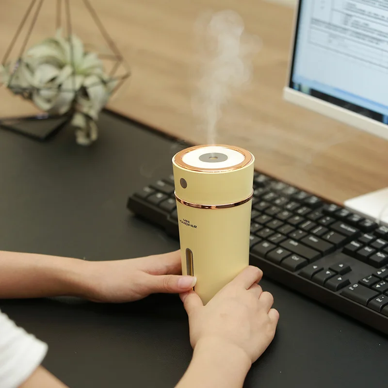 GIAHOL 300 мл Перезаряжаемый USB мини увлажнитель воздуха Милая чашка стиль холодный