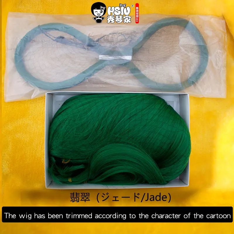 QC HSIU Hoseki no Kuni, парик для косплея, Jade Euclase Land of the Lustrous, костюм для игры, женские короткие парики для взрослых, парики для Хэллоуина, аниме, волосы