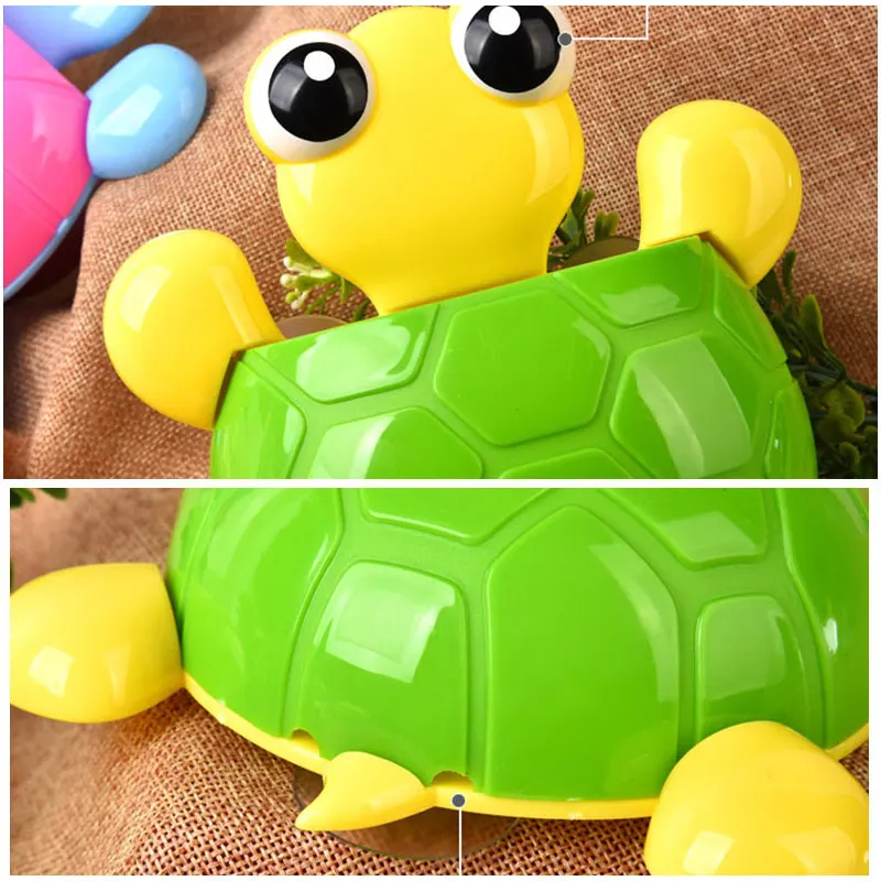 Cute Cartoon Turtle Shape Strong Sucker Free Punch Toothbrush Toothpaste Holder Entrance key Storage Racks Pen Ruler Organizers | Дом и сад
