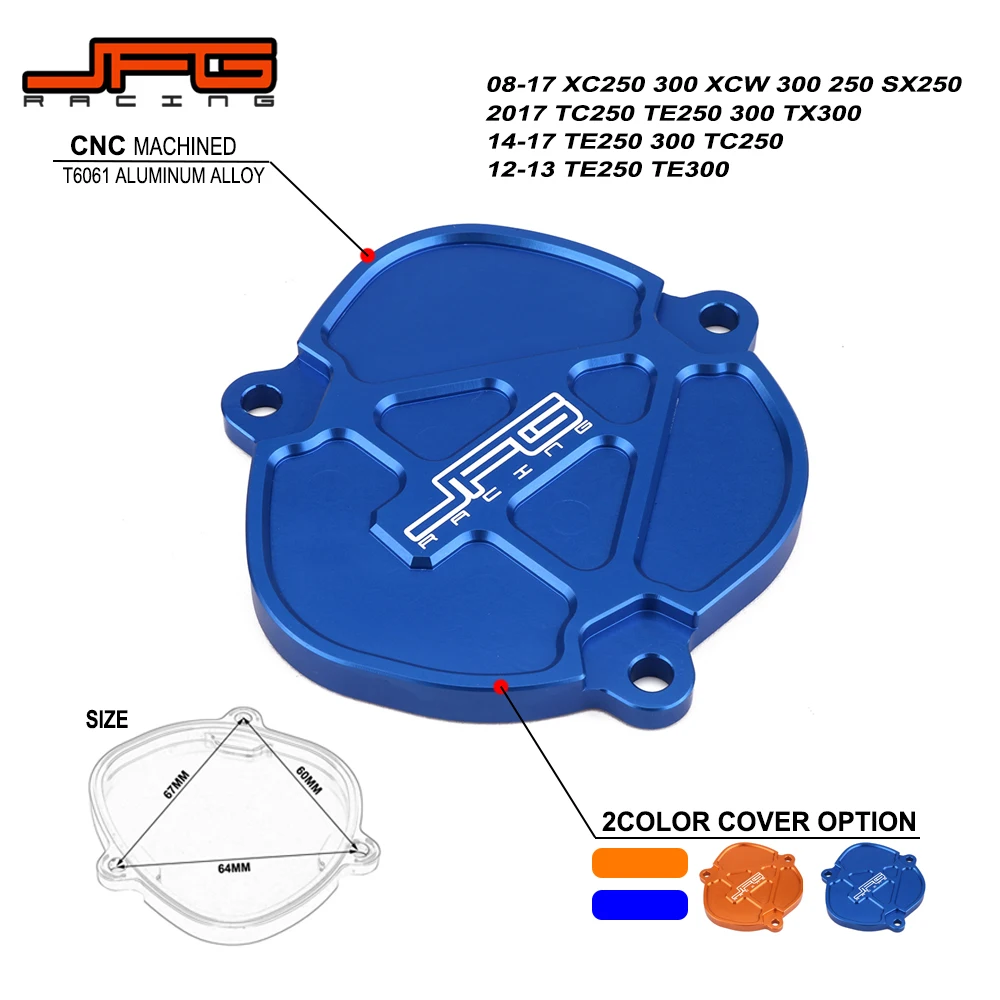 Мотоциклетная CNC алюминиевая оранжевая и синяя крышка управления цилиндром для