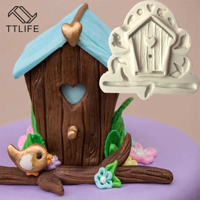 TTLIFE DIY 3D мультфильм птица дом силиконовая форма для торта отделки инструменты