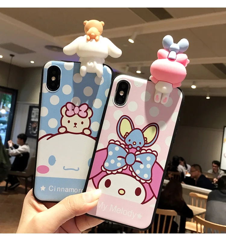 SAM S10 3D Cute My melody Soft TPU Phone Case For Samsung Galaxy plus S9 S9P S8 S8p S7 Edge Note 8/9 Cartoon Dog back cover |