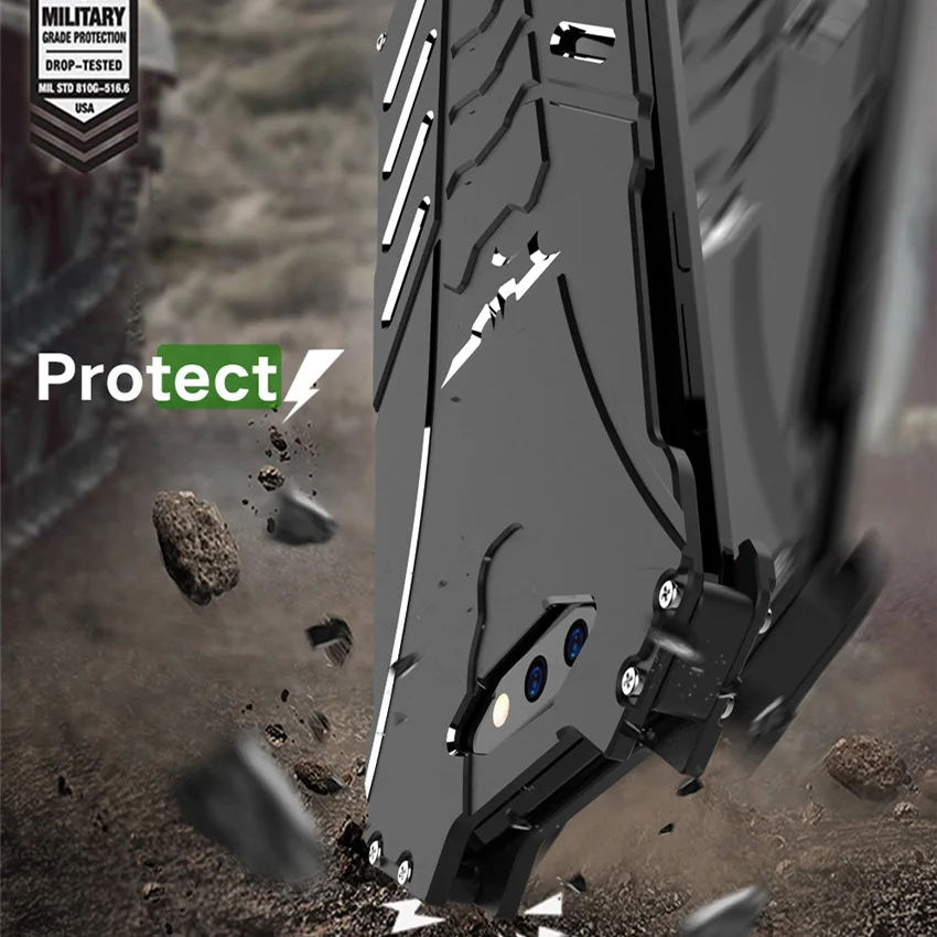 Для Xiaomi Black Shark 2 Чехол R JUST Роскошный Алюминиевый металлический чехол для BlackShark