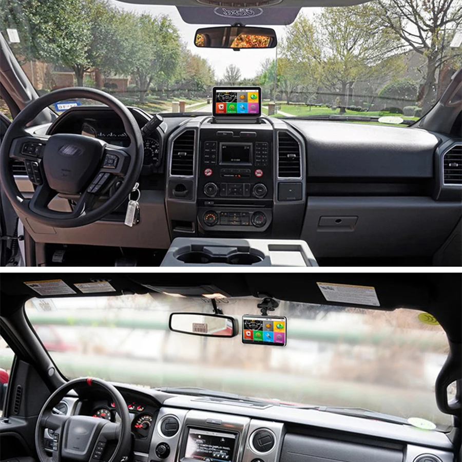 7 ''автомобильный грузовик GPS навигация WINCE6.0 FM Bluetooth av in 8 ГБ/256 Мб 800 МГц IPS FHD