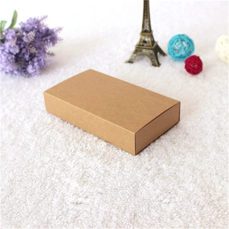 Коробка из коричневой бумаги Подарочная коробка украшение галстук-бабочка